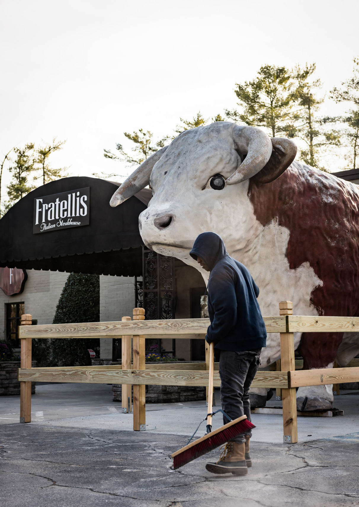 Bull Statue at Fratellis Itatlian Steakhouse